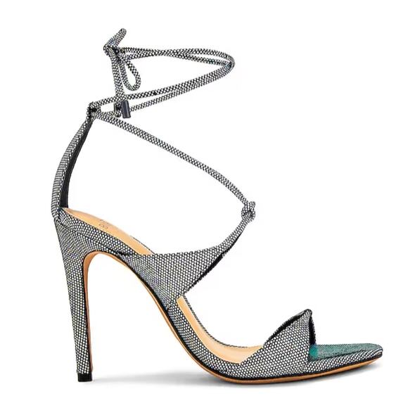 SALE! Alexandre Birman Heeled Iridescent Sandals - Picture 1 of 9